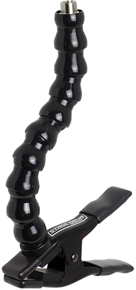 Stage Ninja MIC-12-CB Microphone stand with gooseneck on steel clamp