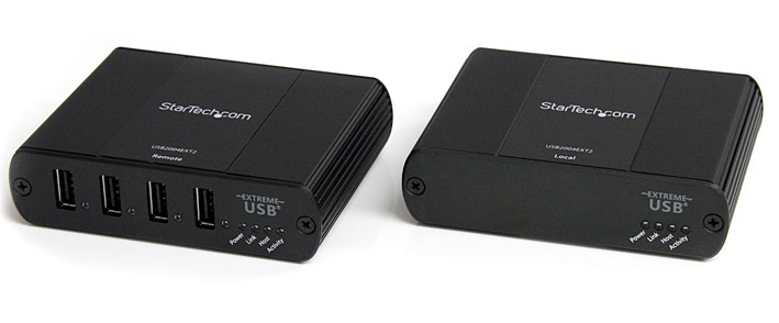 StarTech USB2004EXT2 4 Port USB 2.0 Extender over Cat5 or Cat6 - Up to
