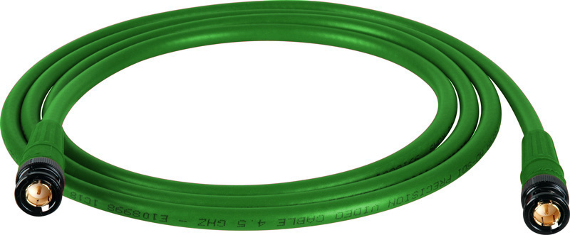 Belden 1694A SDI-HDTV RG6 Green 3Ft. w/Trompeter B/G BNC