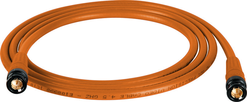 Belden 1694A SDI-HDTV RG6 Orange 3Ft. w/Trompeter B/G BNC