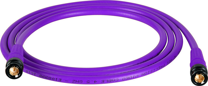 Belden 1694A SDI-HDTV RG6 Purple 3Ft. w/Trompeter B/G BNC