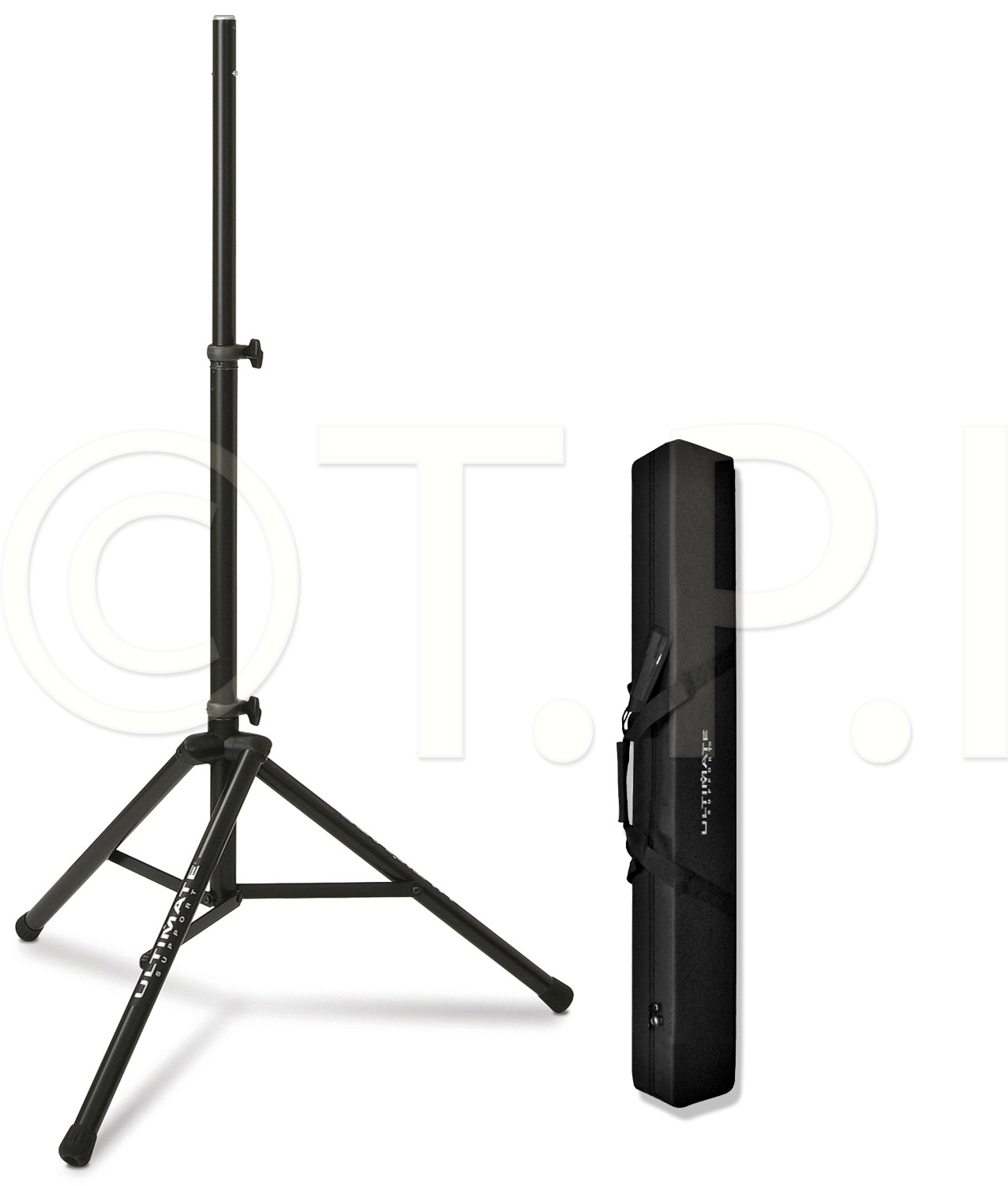 Ultimate Support TS-80B 3 Ft. 6 In-6 Ft. 7 In Speaker Stand w/BAG90 Bl