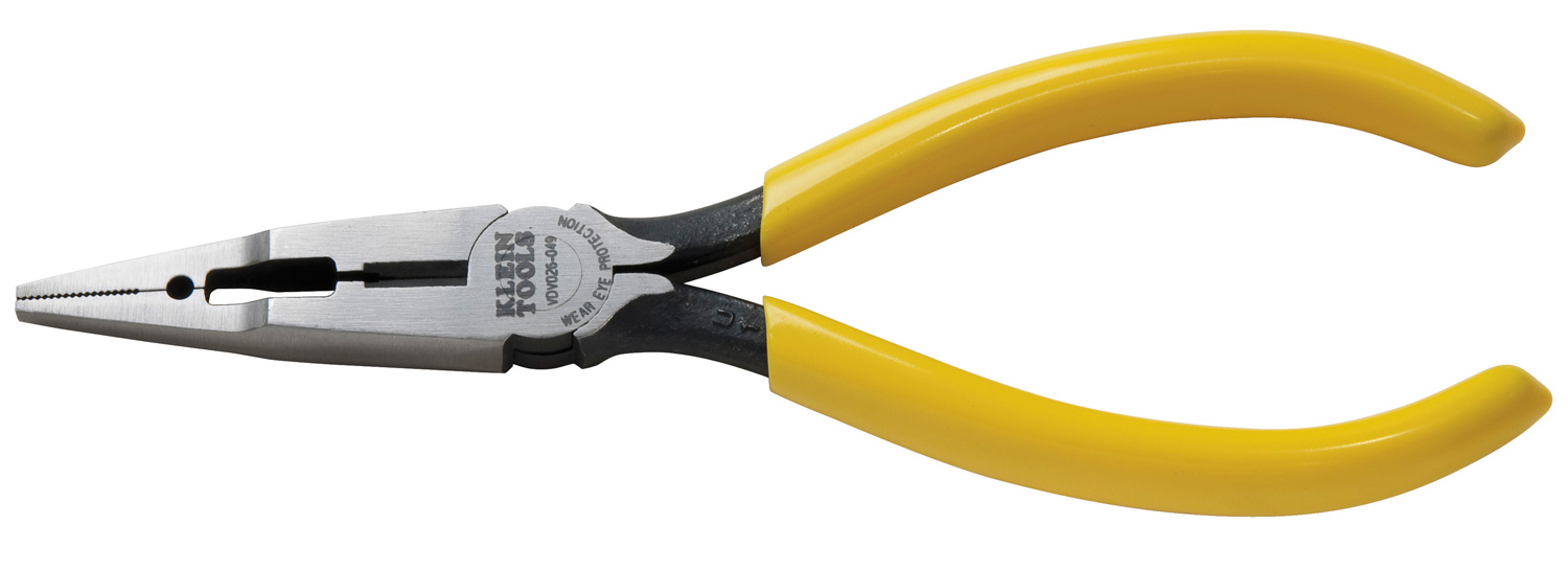 Klein Tools VDV026-049 Connector Crimping Long-Nose Pliers VDV026-049