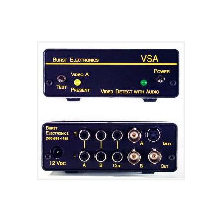 Burst VSA Video Detect / Loss of Video Switch with Audio Follow VSA