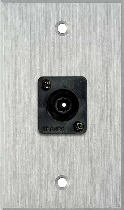 1 Gang Clear Anodized Wall PLate w/ 1 Toslink connector WPCA-1209