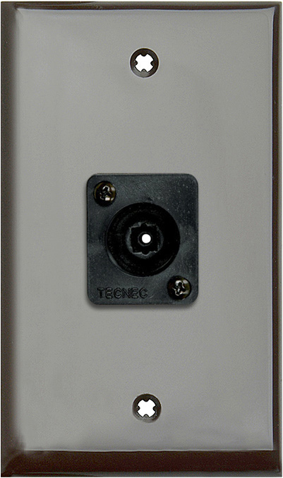 1 Gang Brown Lexan Wall PLate w/ 1 Toslink connector WPLB-1209