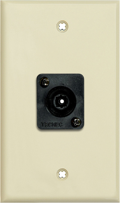 1 Gang Ivory Lexan Wall PLate w/ 1 Toslink connector WPLI-1209