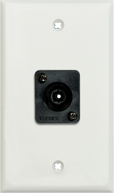 1 Gang White Lexan Wall PLate w/ 1 Toslink connector WPLW-1209
