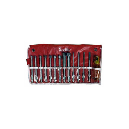Xcelite 99PR 14pc Screwdriver/Nutdriver Roll-Up Tool Kit XCL-99PR