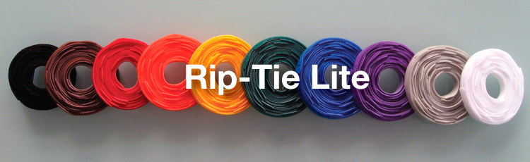 Rip-Tie Lite 1x10in Black 10 Rolls of 10 Y-10-HRL-BK