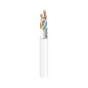 Photo of Belden 10GXW13 CMP/Plenum CAT6A 0.250-Inch Diameter U/UTP Premise Horizontal Cable - 4-Pr 23AWG - White - 1000 Foot