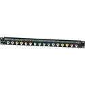 Canare 161U-FJR Bulkhead F Connector 16 Point 1RU Patch Bay