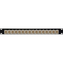 Photo of My Custom Shop 16-Port Flushmount Canare RCA To BNC Feed-Through Panel - 1RU