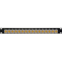 My Custom Shop 32-Port Flushmount RCA To Solder Point Patch Panel - 2RU
