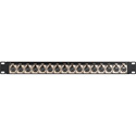 Photo of My Custom Shop 16-Port Flushmount Canare Female XLR to Solder Point Patch Panel - 1RU