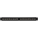 Photo of My Custom Shop 16-Port RCA Feed Thru Patch Bay - 1RU