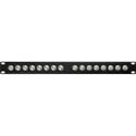 My Custom Shop 16-Port 75-Ohm BNC Feed-Through Patch Panel - 1RU