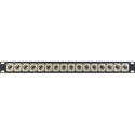 Photo of My Custom Shop 16-Port 4K 12G-SDI Recessed BNC Feed-Through Patch Panel - 1RU