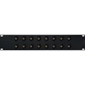 Photo of My Custom Shop 16-Port BNC Patch Panel w/ Black Switchcraft E Series - 2RU