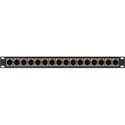 Photo of My Custom Shop 16-Port XLR Male Patch Panel w/ NEUTRIK NC3MD-L-1 Connectors - 1RU