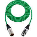 Photo of Sescom 1800F-XMF-1-GN Digital Patch Cable Belden 1800F AES/EBU Female XLR to Male XLR High-Flex Green - 1 Foot