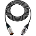 Sescom 1800F-XMF-1 Digital Patch Cable Belden 1800F AES/EBU Female XLR to Male XLR High-Flex Black - 1 Foot