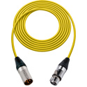 Photo of Sescom Digital Patch Cable Belden 1800F AES/EBU Female XLR to Male XLR High-Flex Yellow - 10 Foot