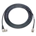 Laird 1855-B-BRA-3 Belden 1855A SDI/HDTV Sub-Mini RG59 BNC to Right-Angle BNC Cable Black - 3 Foot