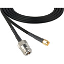Photo of Laird 200-RPSMA-NF RG58 50 Ohm RP-SMA Male to N-Type Female LMR200 equiv. Belden 7807A Wi-Fi Coax Cable - 15 Foot
