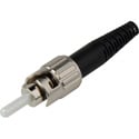 Photo of Senko 215-201-L2 Premium 127um MultiMode ST Fiber Connector with Black 3mm Boot