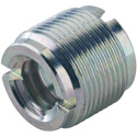 Photo of K&M 215 1/2 and 3/8 Female to 5/8-27 - European to US Mic Thread Adapter - Zinc Coated