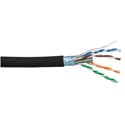Liberty 24-4P-L6ASH-BLK-500 Category 6A F/UTP EN Series 23 AWG 4 Pair Shielded Cable - Black - 500 Foot Reel