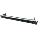 Canare 24KRJ-6AJJ Cat6A Keystone IP Patchbay - Loaded with 24 x RJ45 JJ Cat6A Unshielded Cat6A Keystone Connectors