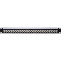 My Custom Shop 24-Port 12G-SDI BNC Feed-Through Patchbay Panel for HD-SDI and SDI with Lacing Bar - 1RU