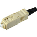 Photo of Senko 254-291-9L2 UPC Premium 127um MultiMode 3mm SC Connector with Black Boot