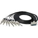 Sescom 25MA-TRS-M05 DB25 DA-88 Audio Cable Mogami Analog 25-Pin D-Sub Male to 8 1/4 TRS Balanced Male - 5 Foot