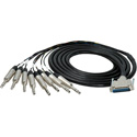 Sescom DB25 DA-88 Audio Cable Mogami Analog 25-Pin D-Sub Male to 8 1/4 TRS Balanced Male - 5 Foot
