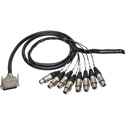 Photo of Sescom 25MA-XF-C10 DB25 DA-88 Audio Cable Canare Analog 25-Pin D-Sub Male to 8 XLR Female - 10 Foot