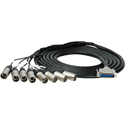 Photo of Sescom 25MA-XM-C10 DB25 DA-88 Audio Cable Canare Analog 25-Pin D-Sub Male to 8 XLR Male - 10 Foot