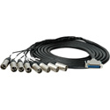 Photo of Sescom DB25 DA-88 Audio Cable Canare Analog 25-Pin D-Sub Male to 8 XLR Male - 15 Foot
