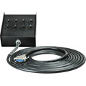 Photo of Sescom DB25 DA-88 Audio Cable Canare Analog 25-Pin D-Sub Male to 8 XLR Male Receptacle Fan Box - 5 Foot
