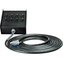 Photo of Sescom DB25 DA-88 Audio Cable Canare Analog 25-Pin D-Sub Male to 8 XLR Male Receptacle Fan Box - 25 Foot