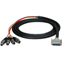 Photo of Sescom DB25 Audio Cable Gepco 25-Pin D-Sub Male to 4 XLR Female - Yamaha - 15 Foot