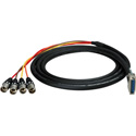 Photo of Sescom DB25 Audio Cable Gepco 25-Pin D-Sub Male to 4 XLR Male - Yamaha - 5 Foot