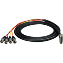 Photo of Sescom 25MD-4XM-YG10 DB25 Audio Cable Gepco 25-Pin D-Sub Male to 4 XLR Male - Yamaha - 10 Foot