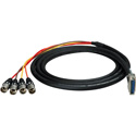 Photo of Sescom DB25 Audio Cable Gepco 25-Pin D-Sub Male to 4 XLR Male - Yamaha - 25 Foot