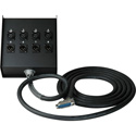 Sescom 25MD-XCB-M05 DB25 DA-88 Audio Cable Mogami 25-Pin D-Sub Male to 4 XLR Female and 4 XLR Male Fan Box - 5 Foot