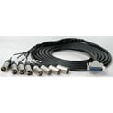 Photo of Sescom 25MD-XM-YM15 DB25 Audio Cable Mogami 25-Pin D-Sub Male to 8 XLR Male - Yamaha - 15 Foot