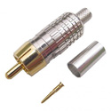 Crimp Style RCA Connector for RG6 Coax