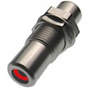 Calrad 30-410-3/8 RCA to RCA Feedthru CM Jack 3/8 RED